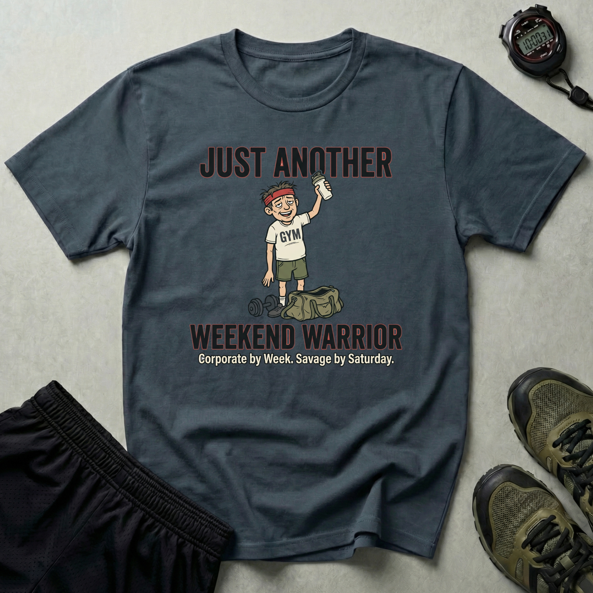 Just Another Weekend Warrior Funny Gym T-Shirt
