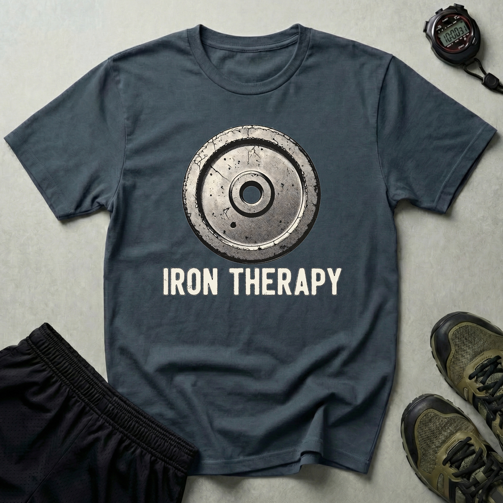 Iron Therapy Weightlifting Gym T-Shirt