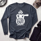 Kettlebell Cafe Graphic Long Sleeve Gym Tee
