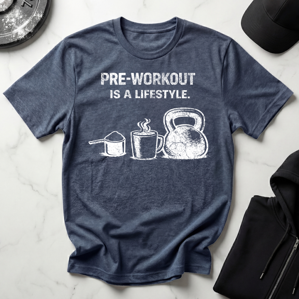 Pre-workout is a Lifestyle Dark Tee