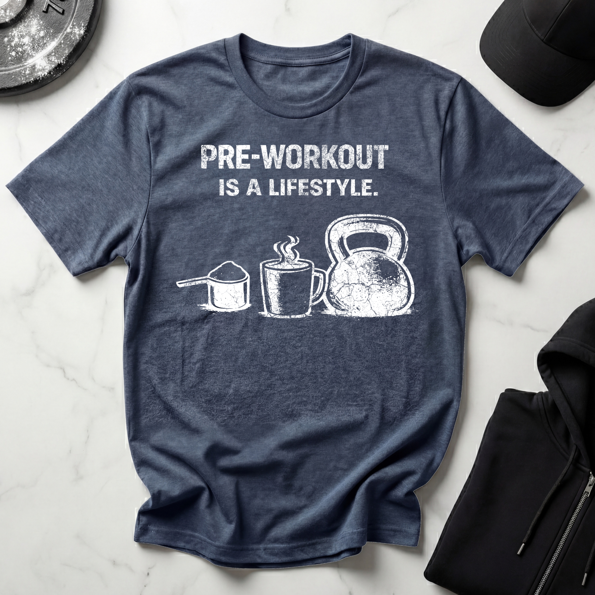 Pre-workout is a Lifestyle Dark Tee