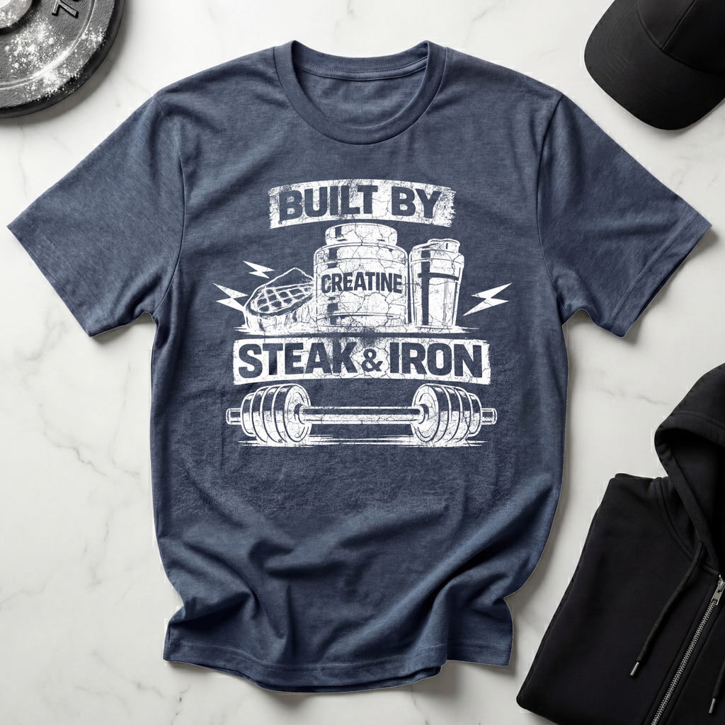 Built By Steak & Iron Dark Tee