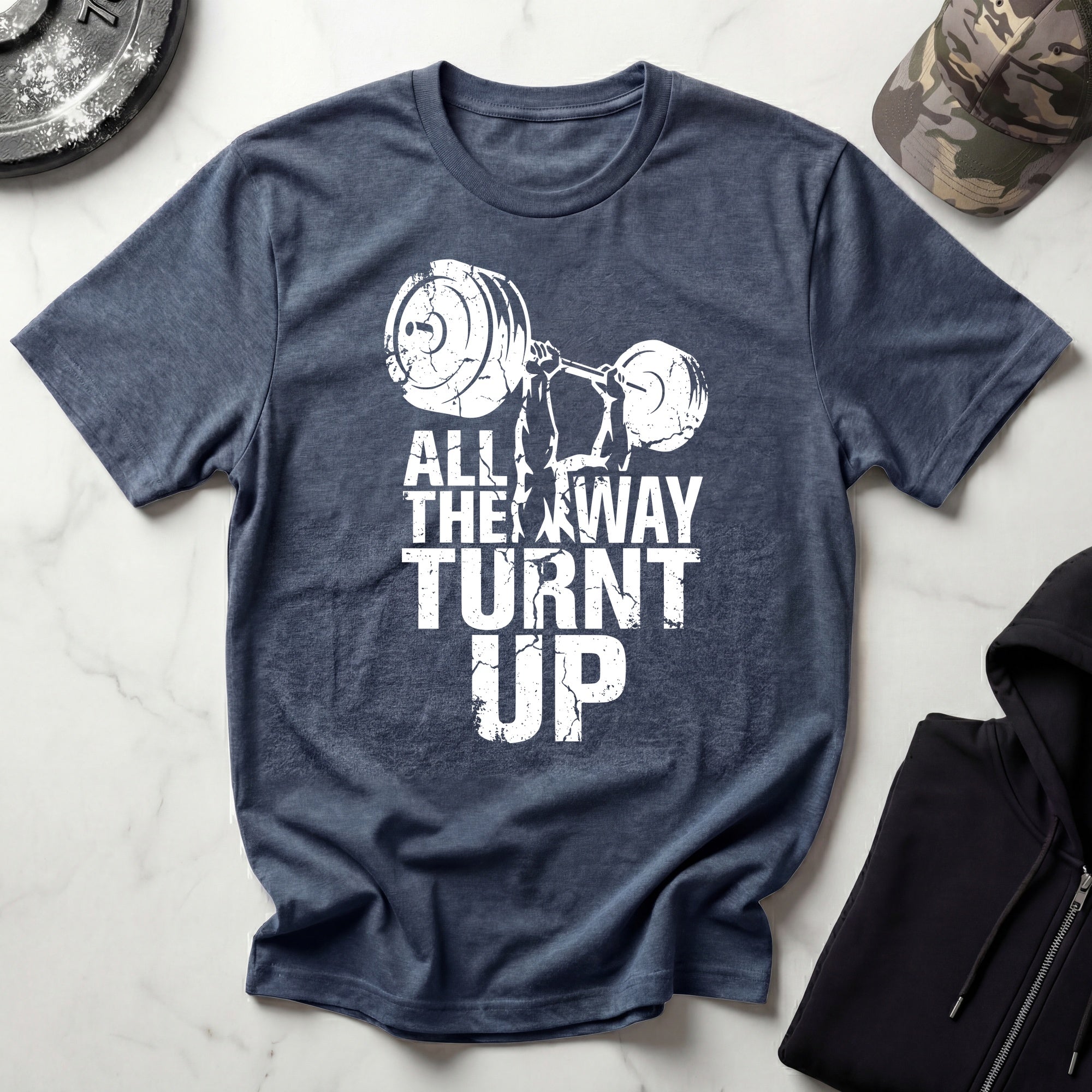 All Way Turnt Up Retro Gym T-Shirt