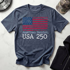 American Patriot 250 Stars and Stripes Vintage Gym T-Shirt