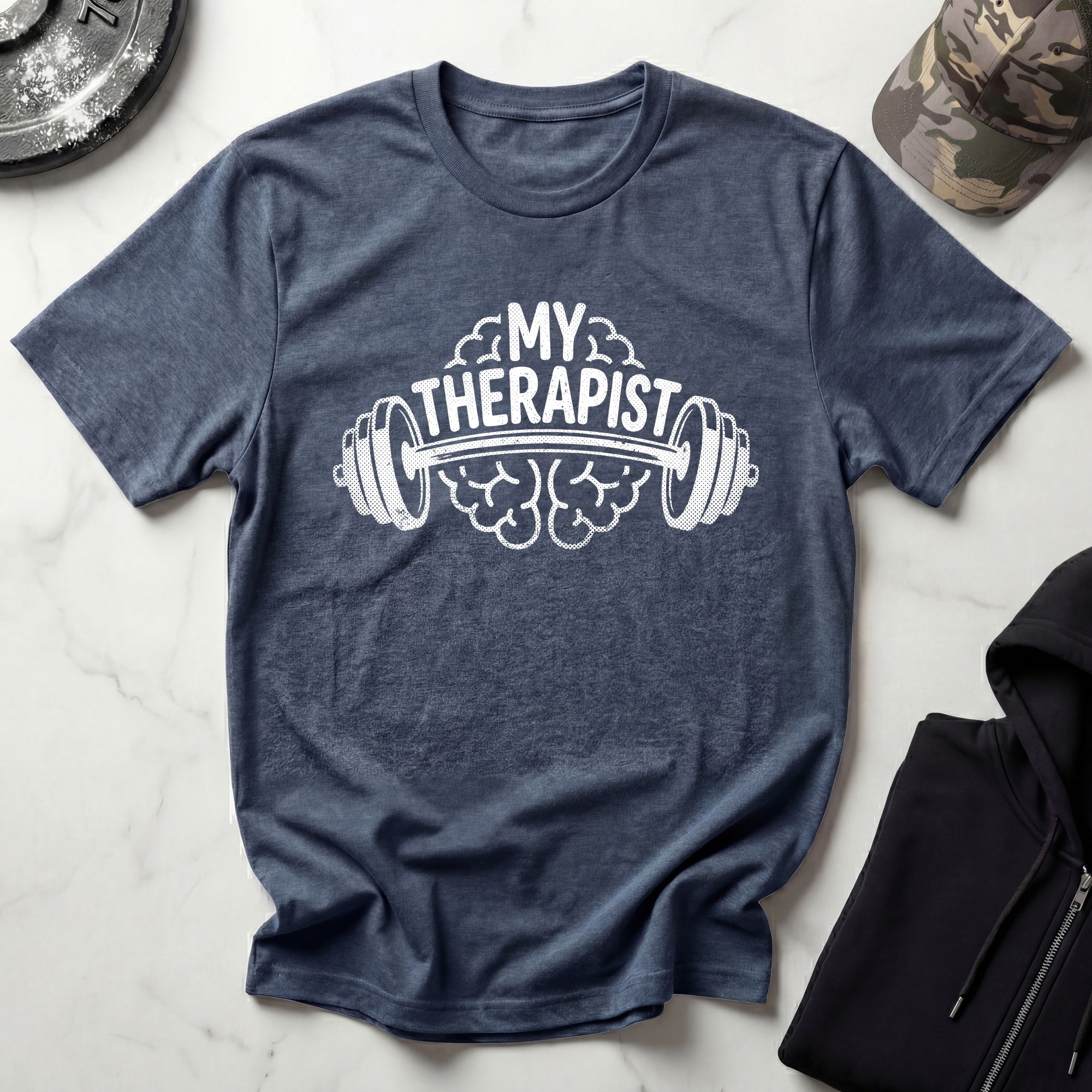 Barbell Therapist Gym T-Shirt