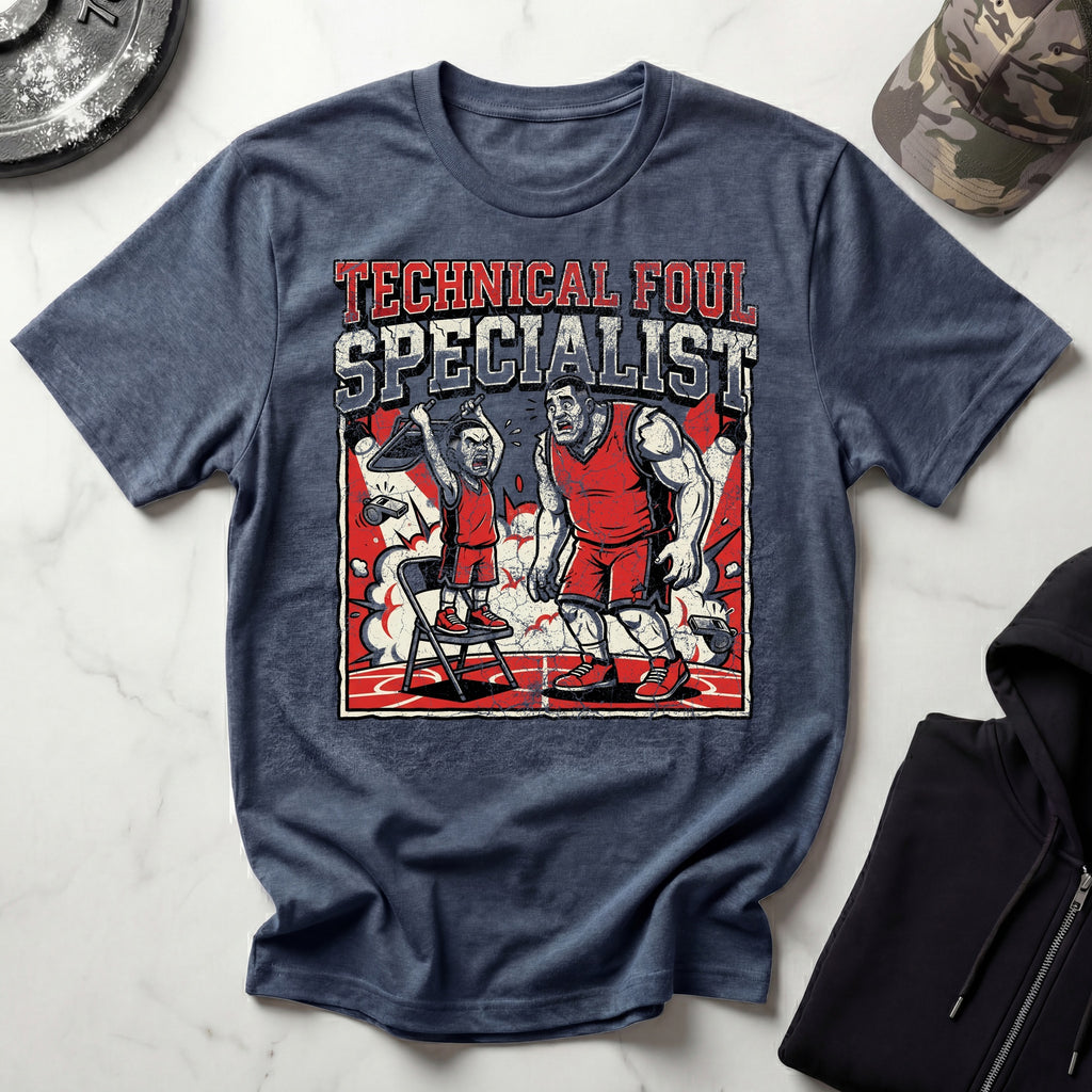 Basketball Technical Foul Specialist Vintage Gym T-Shirt