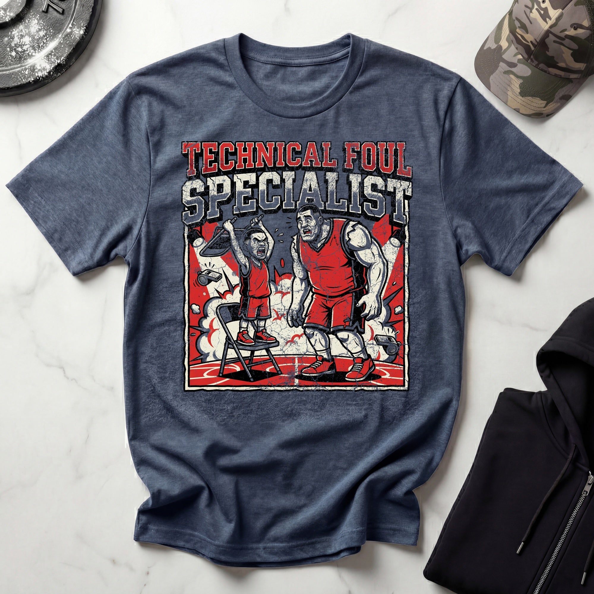 Basketball Technical Foul Specialist Vintage Gym T-Shirt
