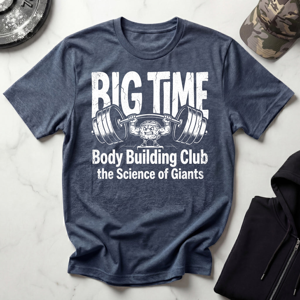Big Time Bodybuilding Club Retro Gym T-Shirt