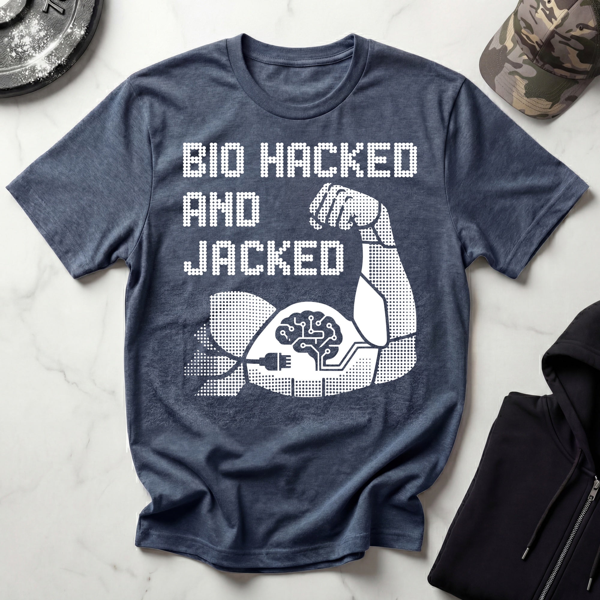 Bio Hacked Jacked Gym T-Shirt