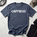 Caffiend Typographic Retro Gym T-Shirt