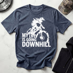 My Life Is Going Downhill MTB Gym T-Shirt