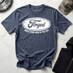 Forged In The USA Logo Vintage Graphic Gym T-Shirt