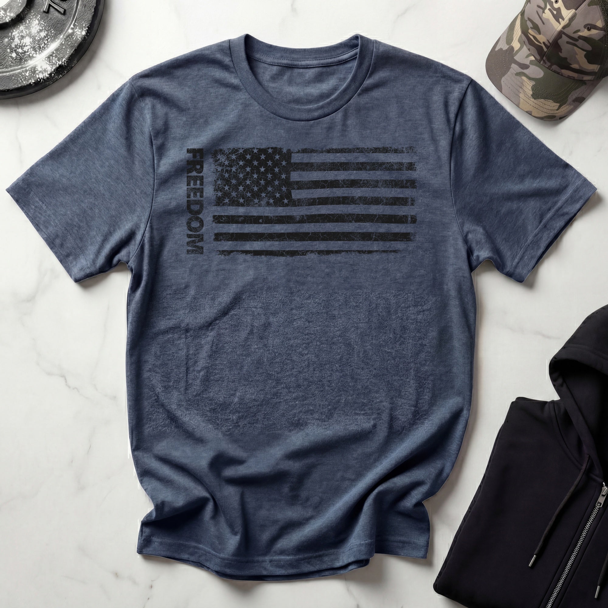 Flag Of Freedom Vintage Gym T-Shirt