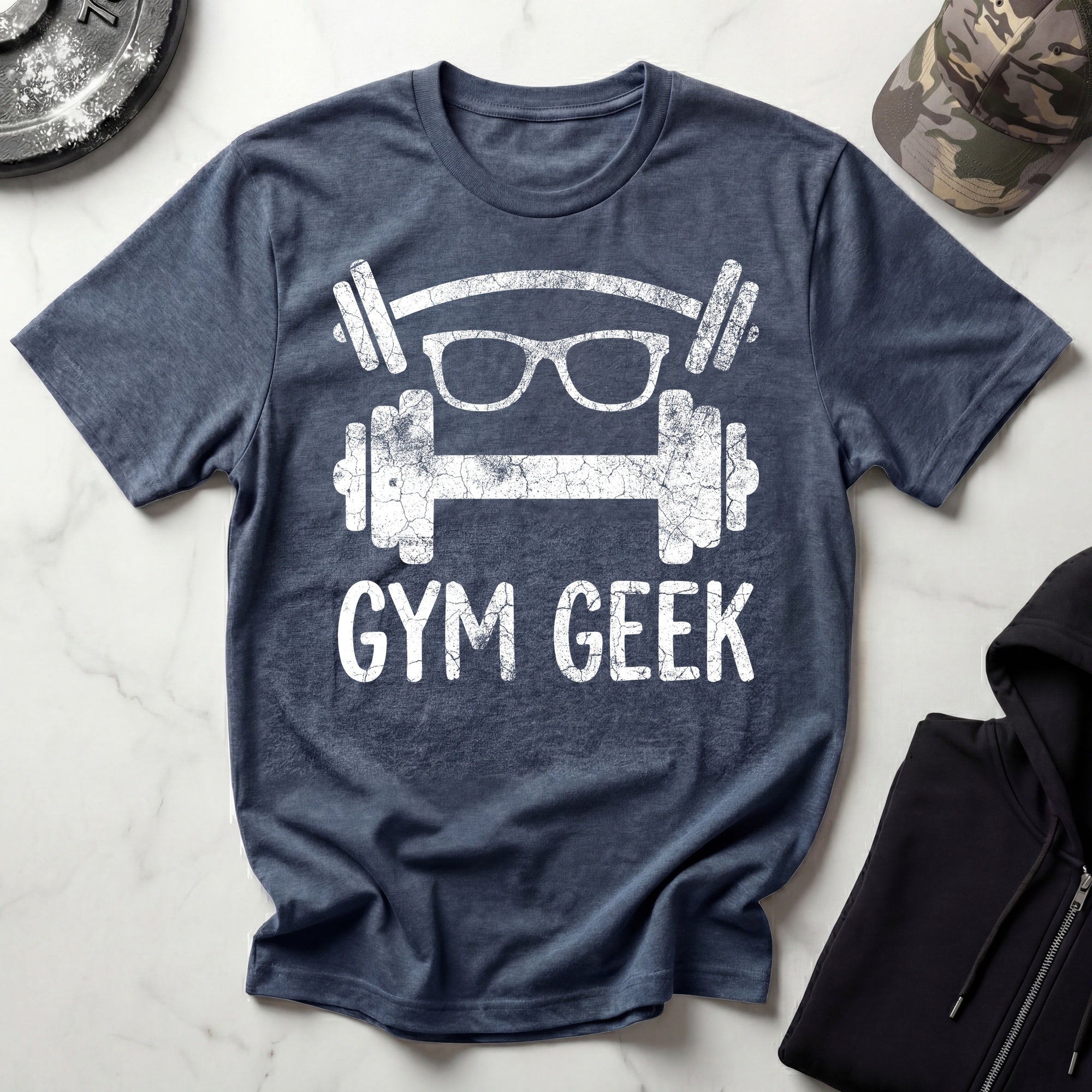 Gym Geek Bodybuilder Vintage Gym T-Shirt