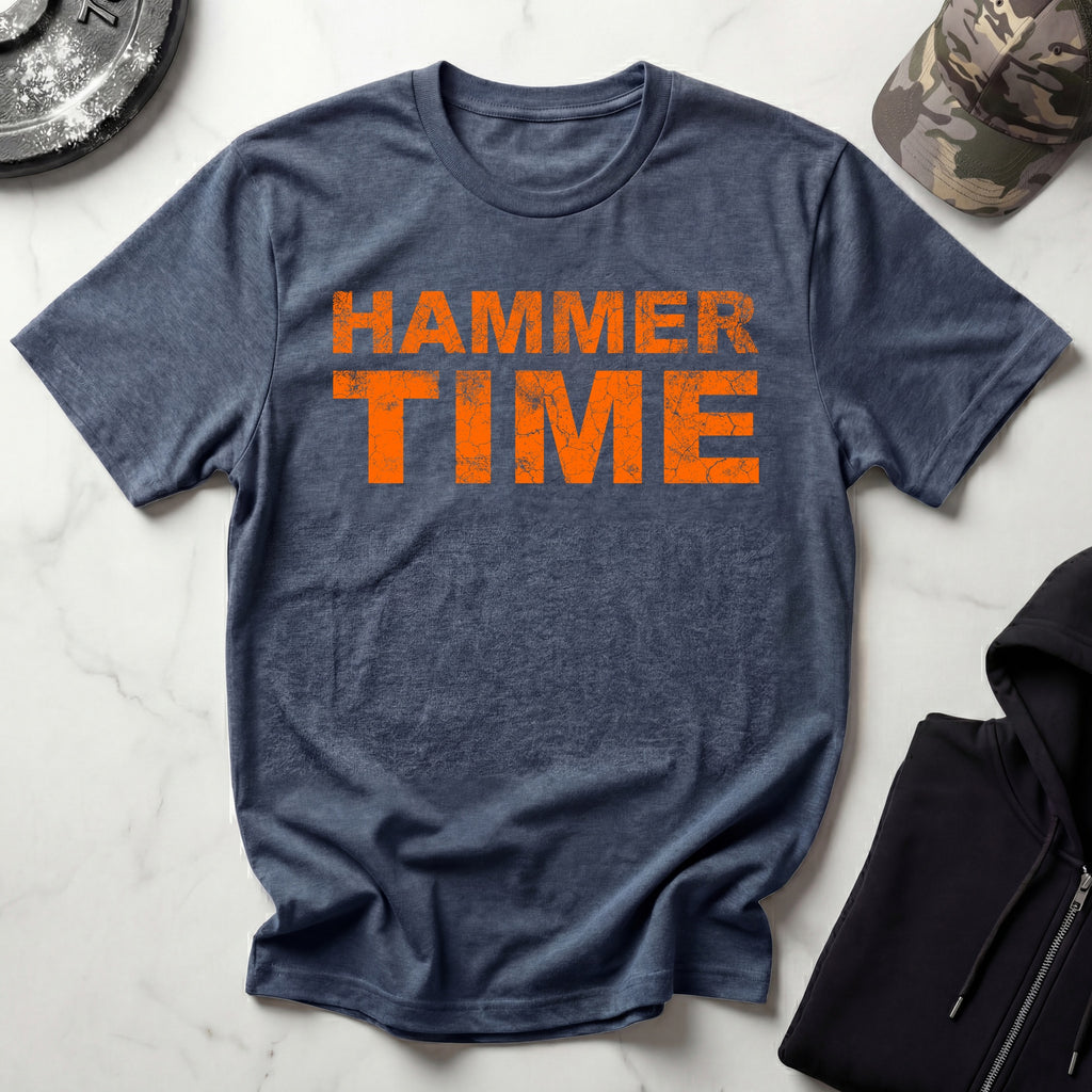 Hammer Time Grunge Orange Gym T-Shirt