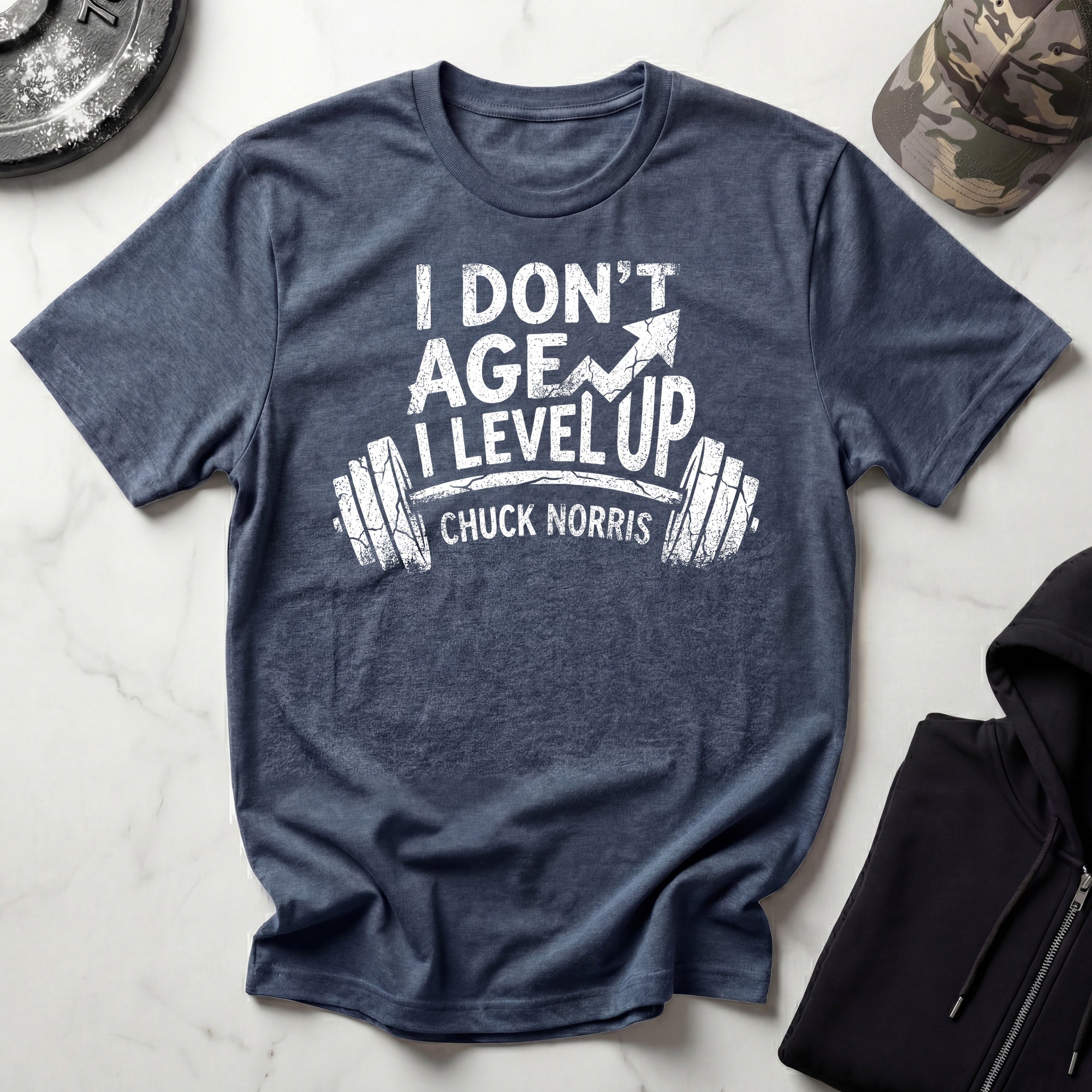 I Dont Age I Level Up Retro Graphic Gym T-Shirt