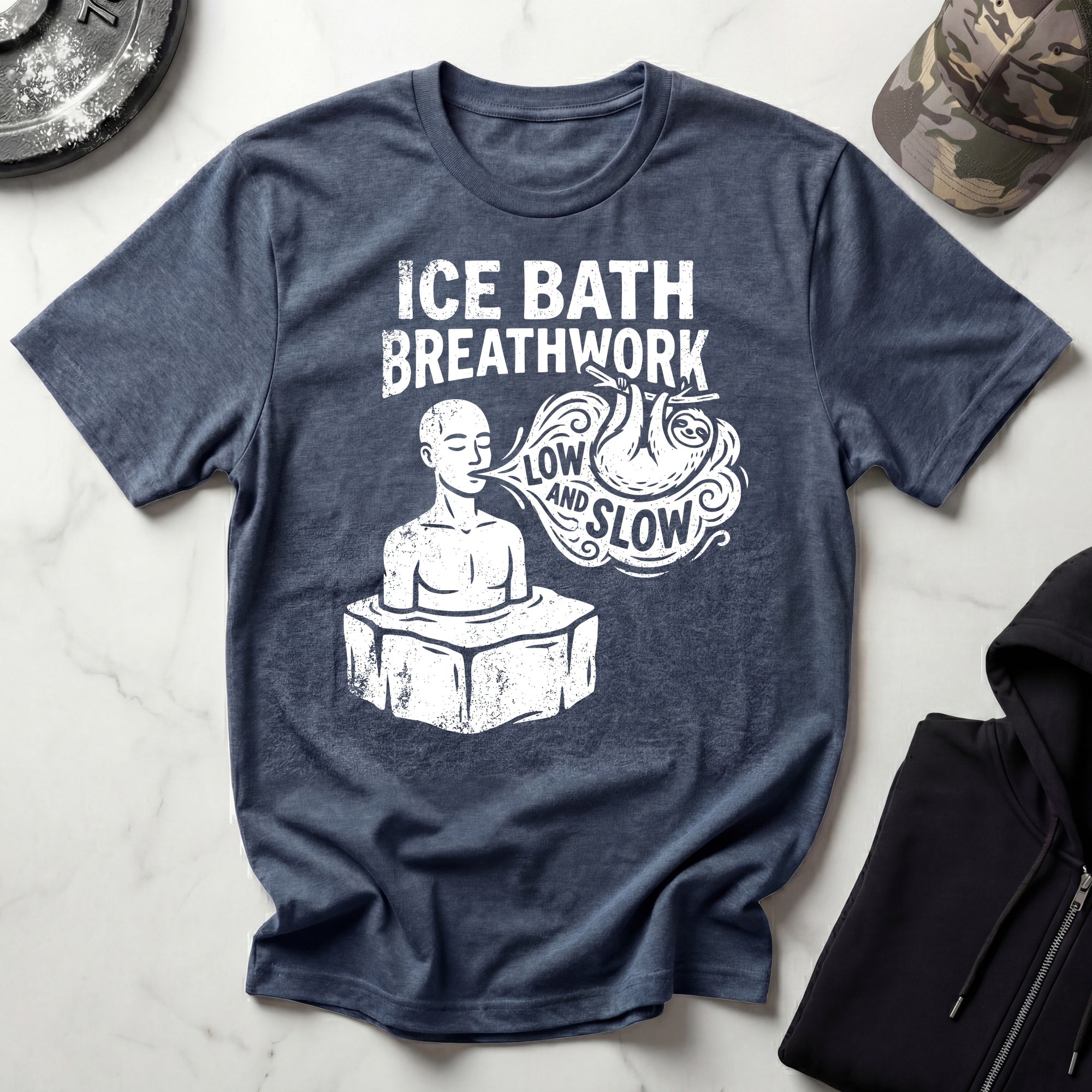 Ice Bath Breathwork Vintage Gym T-Shirt