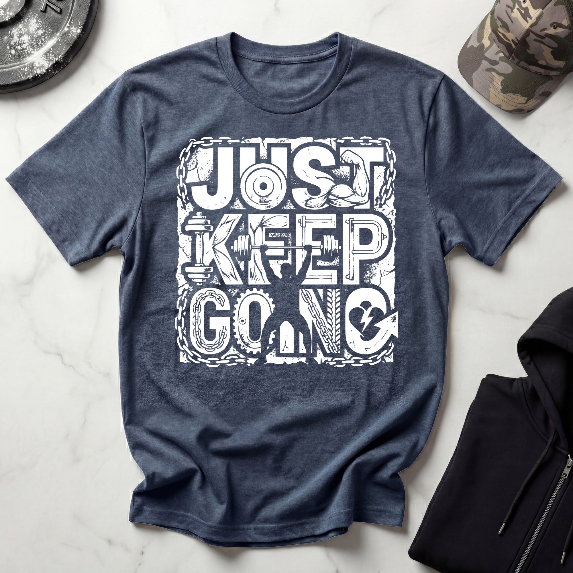 Just Keep Going Weightlifter T-Shirt