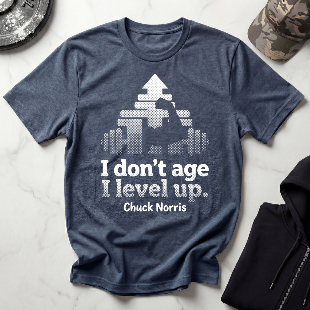 I Dont Age I Level Up Vintage Gym T-Shirt