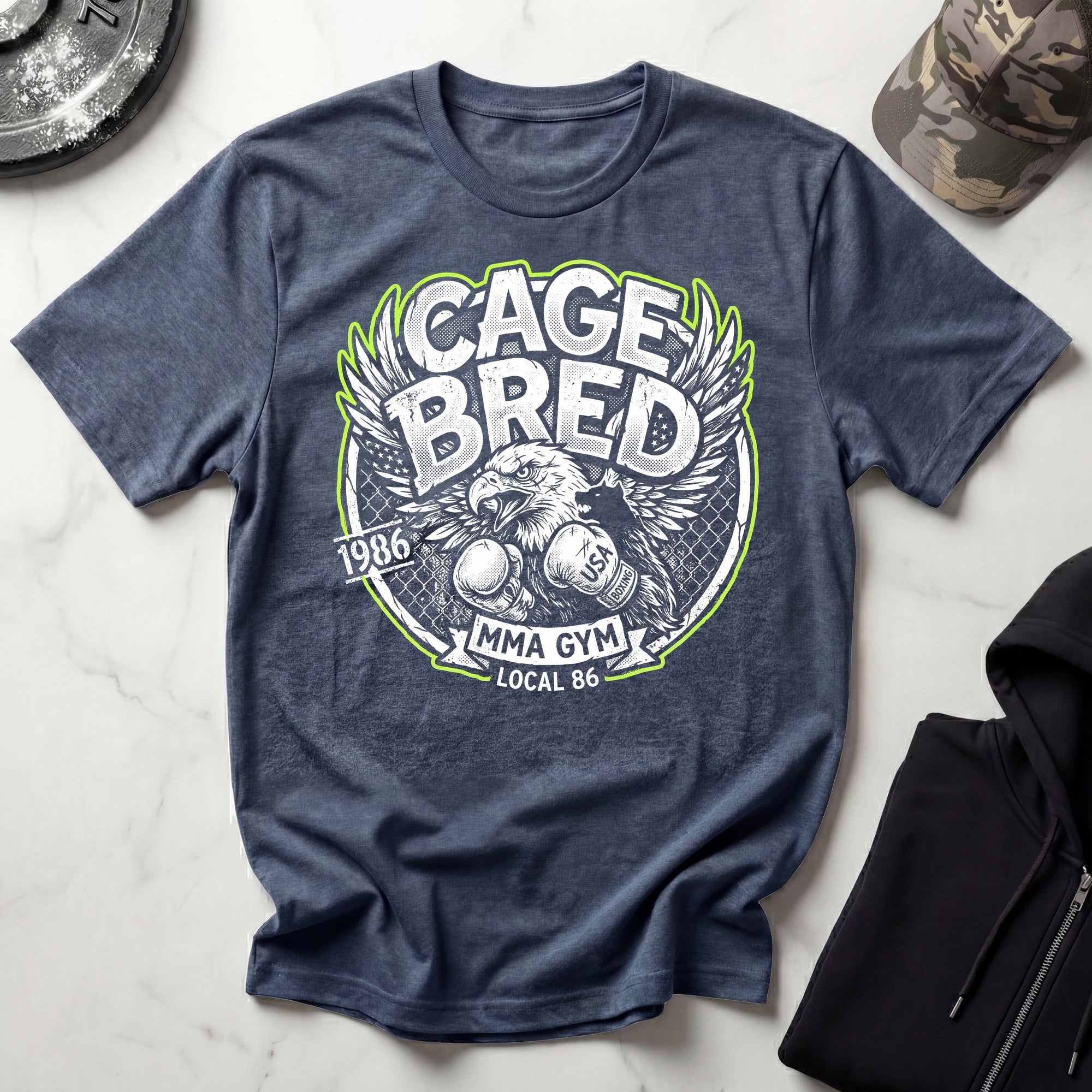 Cage Bred MMA American Eagle Gym T-Shirt