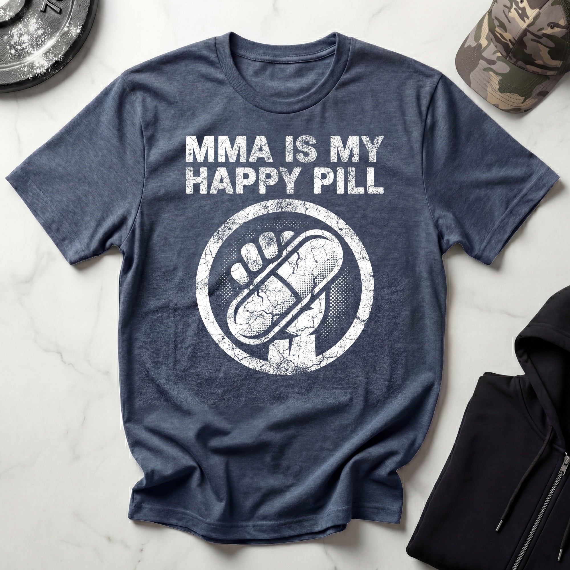 MMA Is My Happy Pill Gym T-Shirt