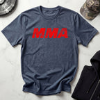 MMA Red Typographic Retro Gym T-Shirt