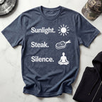 Sunlight Steak Silence Neuro Health Gym T-Shirt