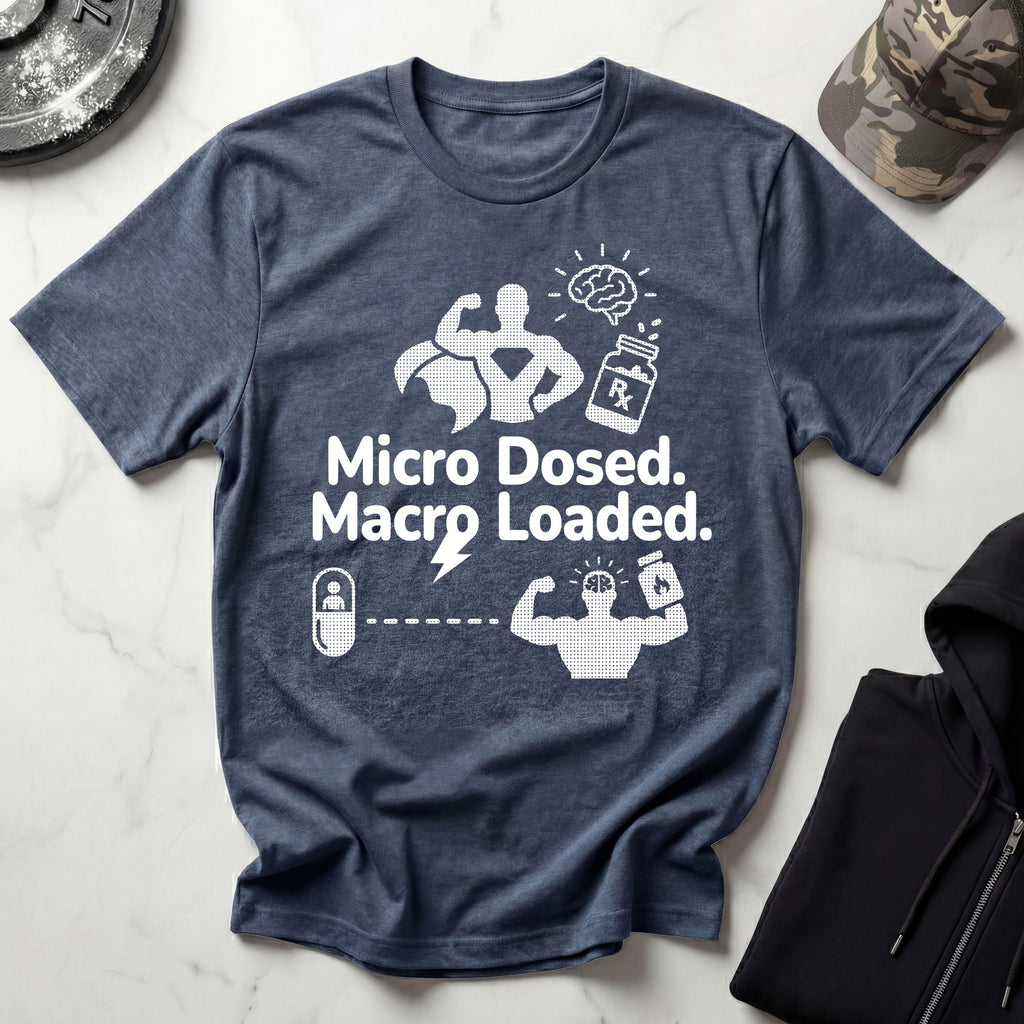 Micro Dosed Macro Loaded Graphic Gym T-Shirt