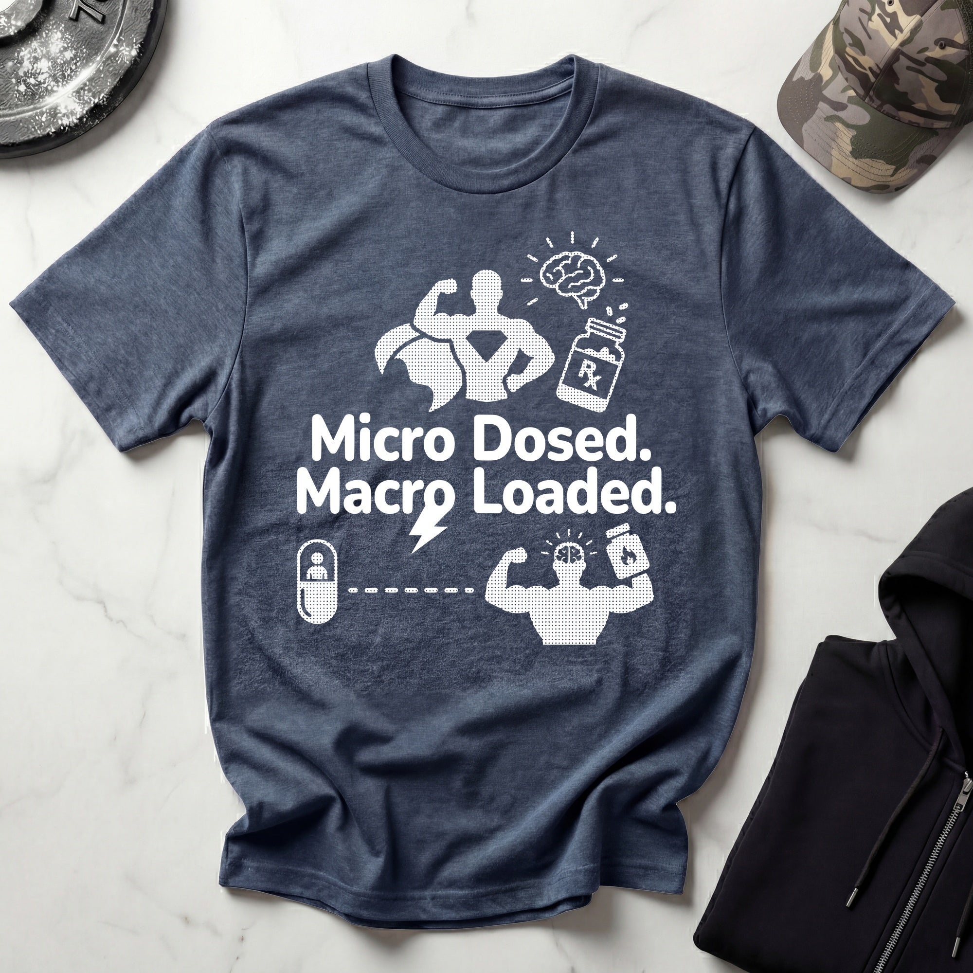 Micro Dosed Macro Loaded Graphic Gym T-Shirt