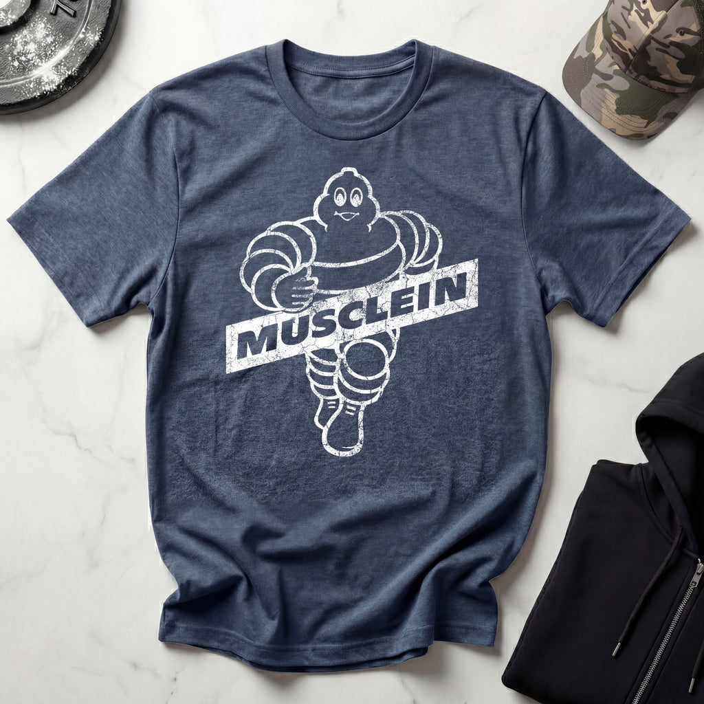 Musclein Man Graphic Vintage Gym T-Shirt