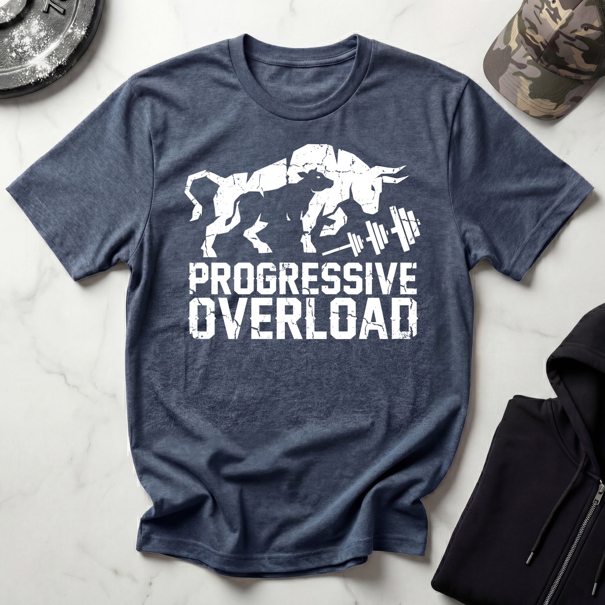Progressive Overload Graphic Retro Gym T-Shirt