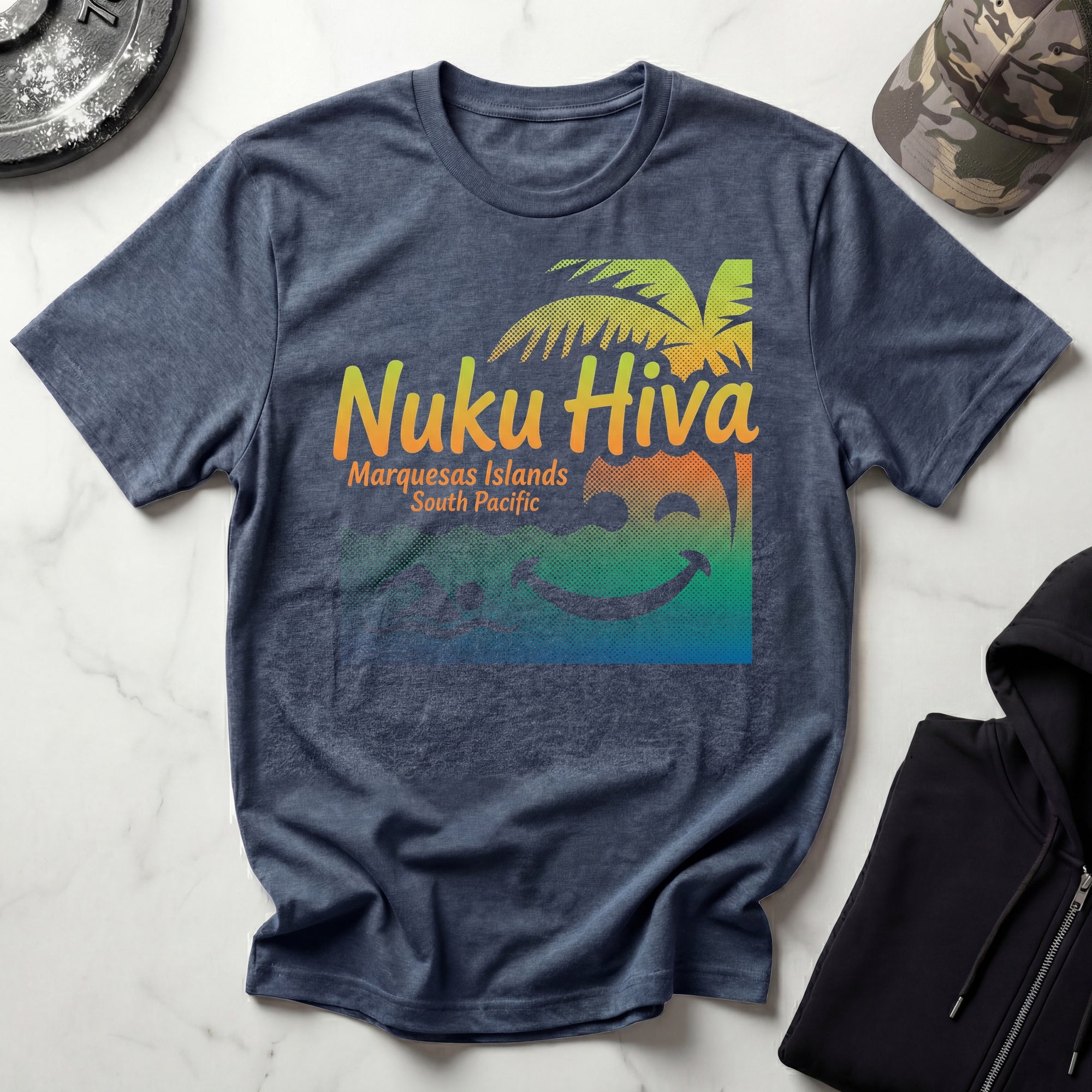 Nuku Hiva Marquesas Vintage Gym T-Shirt
