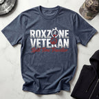 Roxzone Veteran Graphic White Red Gym T-Shirt