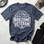 Roxzone Veteran Graphic White Gym T-Shirt