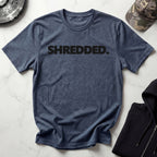 SHREDDED Graphic Bodybuilding Vintage Gym T-Shirt