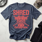 Shred Cutting Time Graphic Vintage Gym T-Shirt