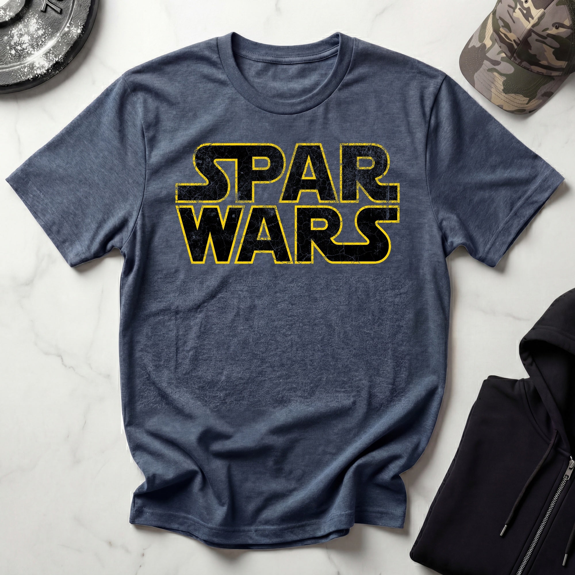 Spar Wars Grunge Vintage Gym T-Shirt
