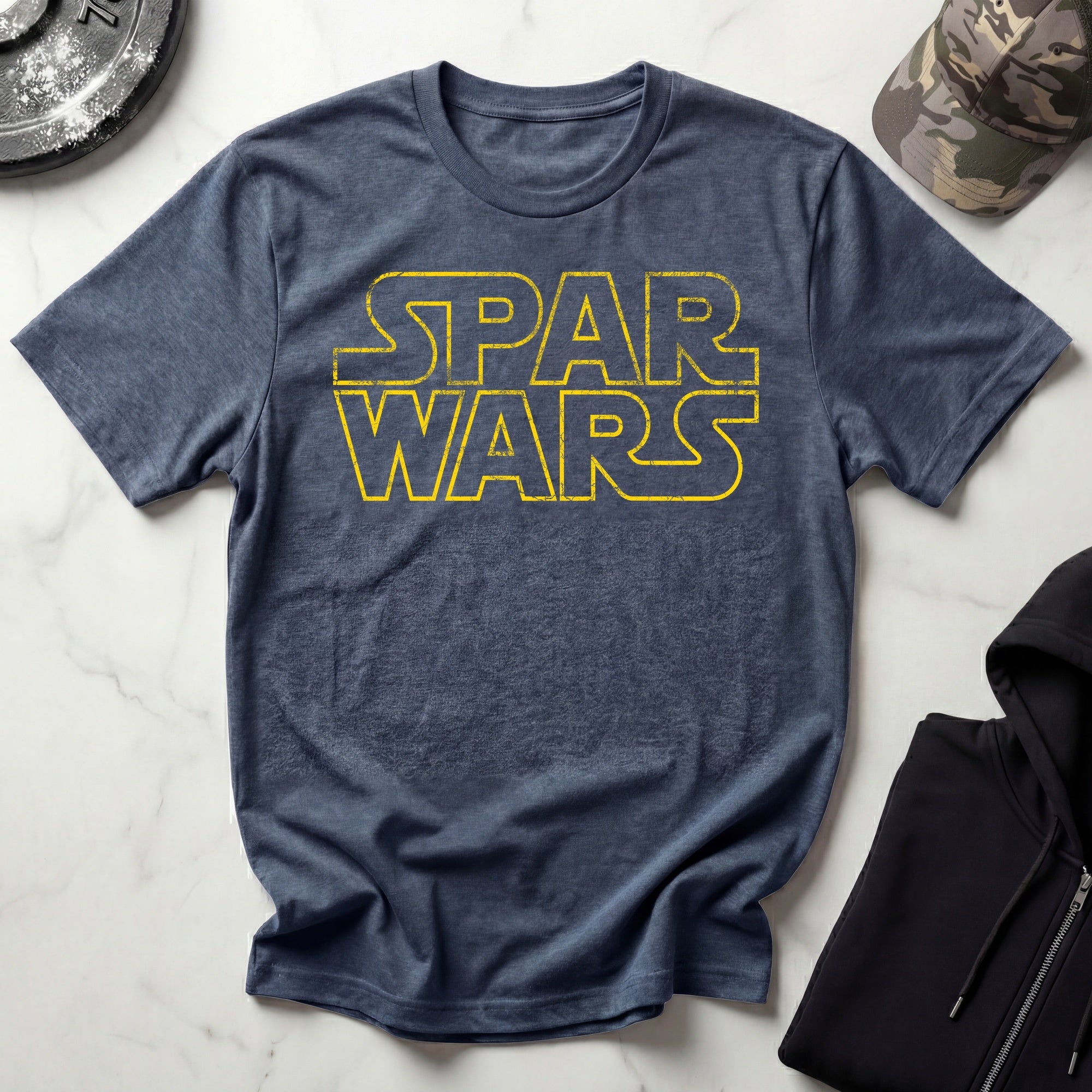 Spar Wars Outline Vintage Gym T-Shirt