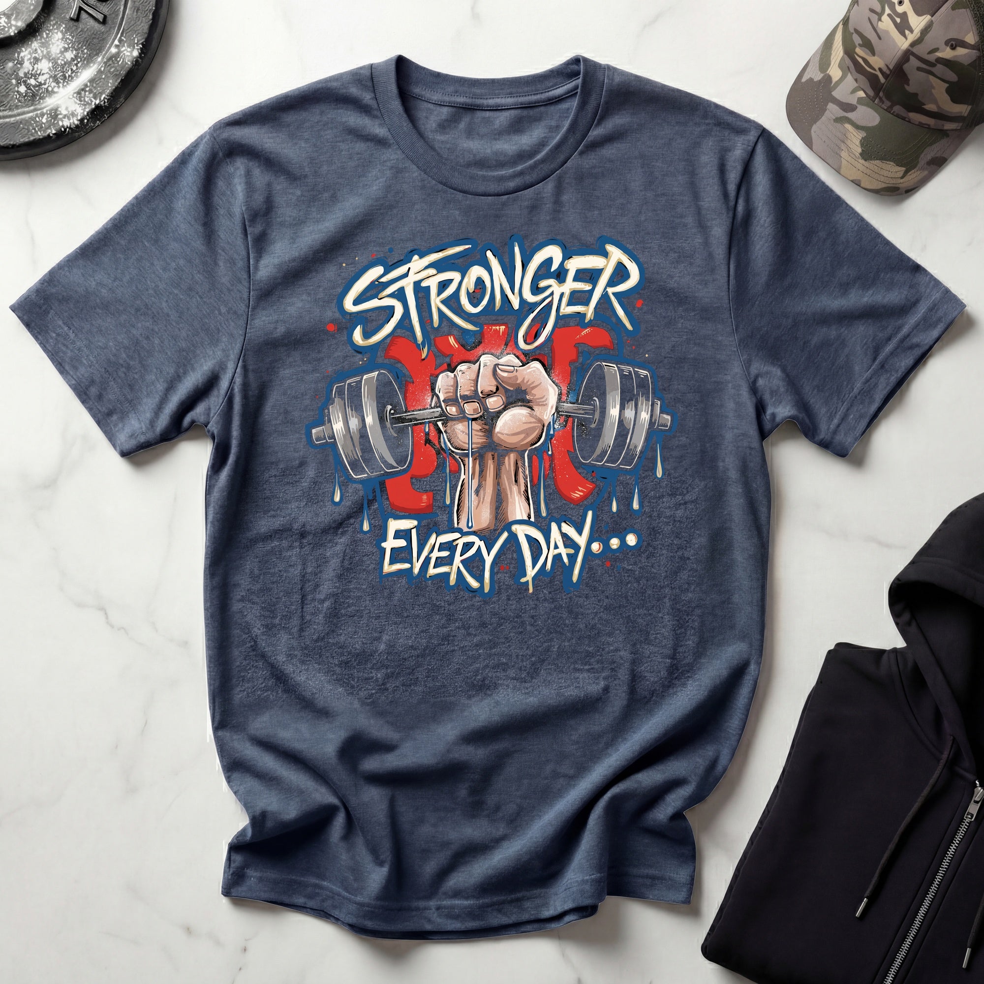 Stronger Every Day Graffiti Art Gym T-Shirt