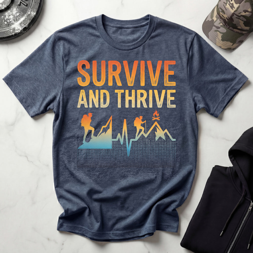 Survive And Thrive Hiker Graphic Gym T-Shirt