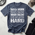 Hard Work Grunge Graphic Gym T-Shirt