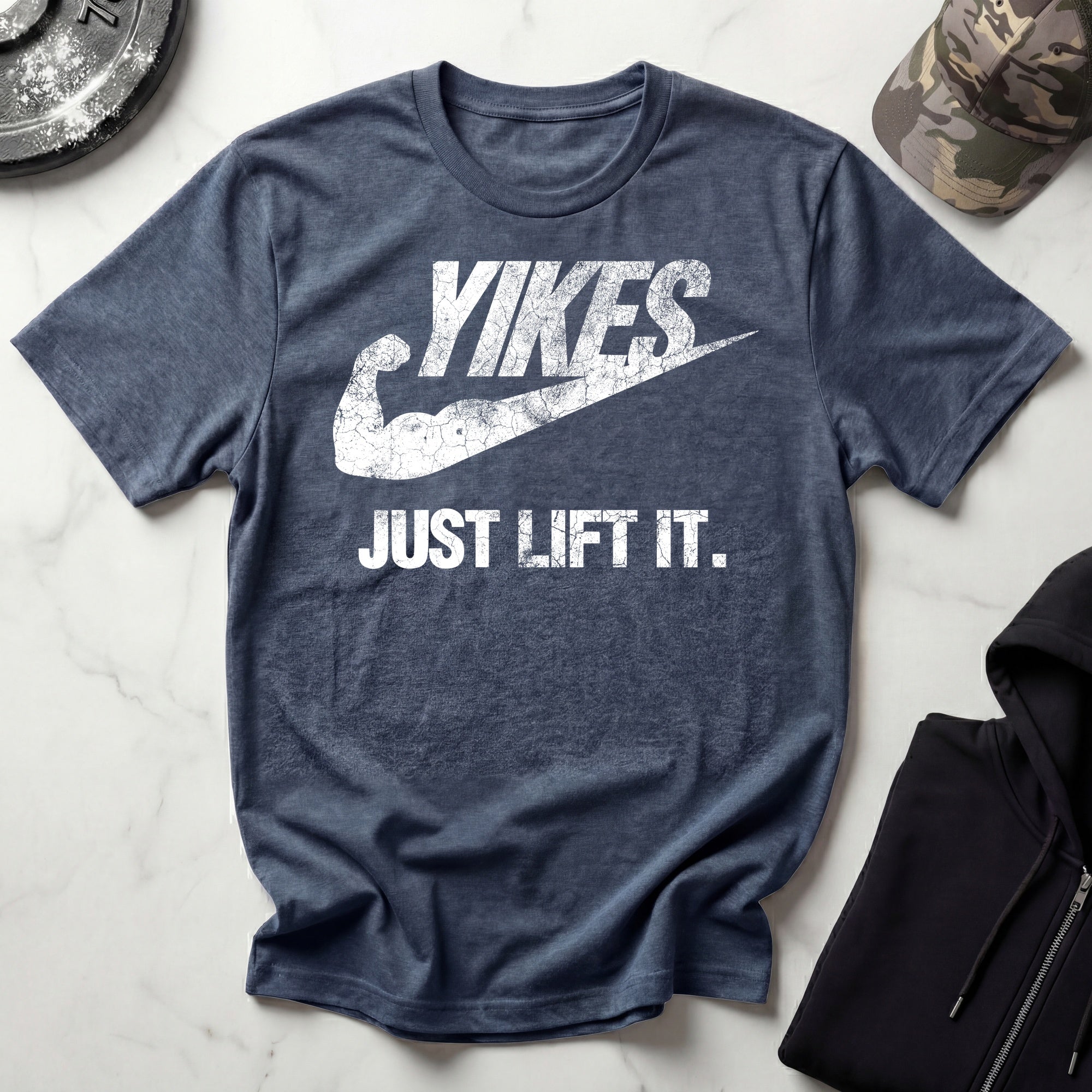 Yikes Just Lift It Vintage Gym T-Shirt