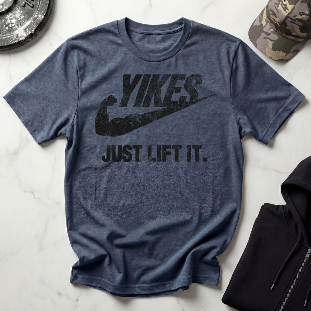 Yikes Just Lift It Vintage Gym Tee-Shirt