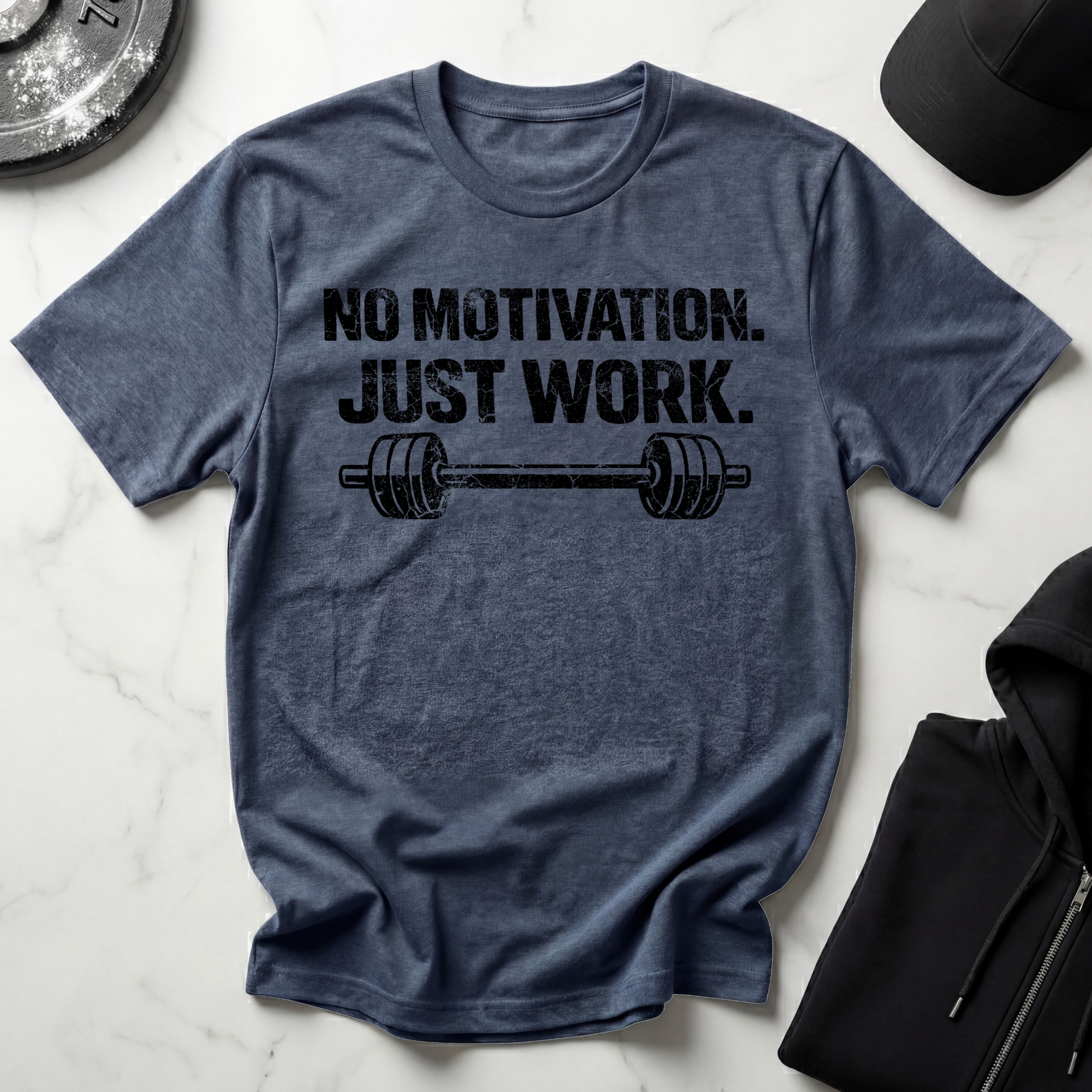 No Motivation Just Work Light Tee