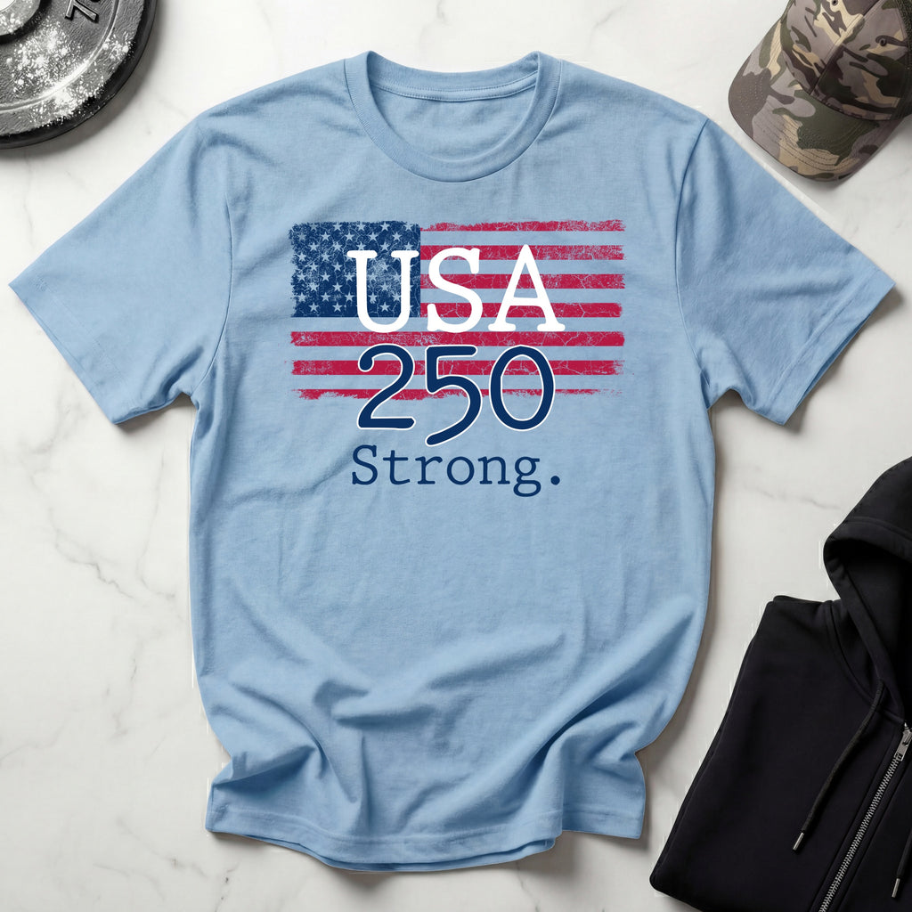 USA 250 Strong Gym Vintage Gym T-Shirt