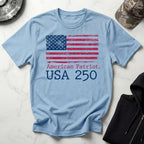 American Patriot USA 250 Graphic Vintage Gym T-Shirt