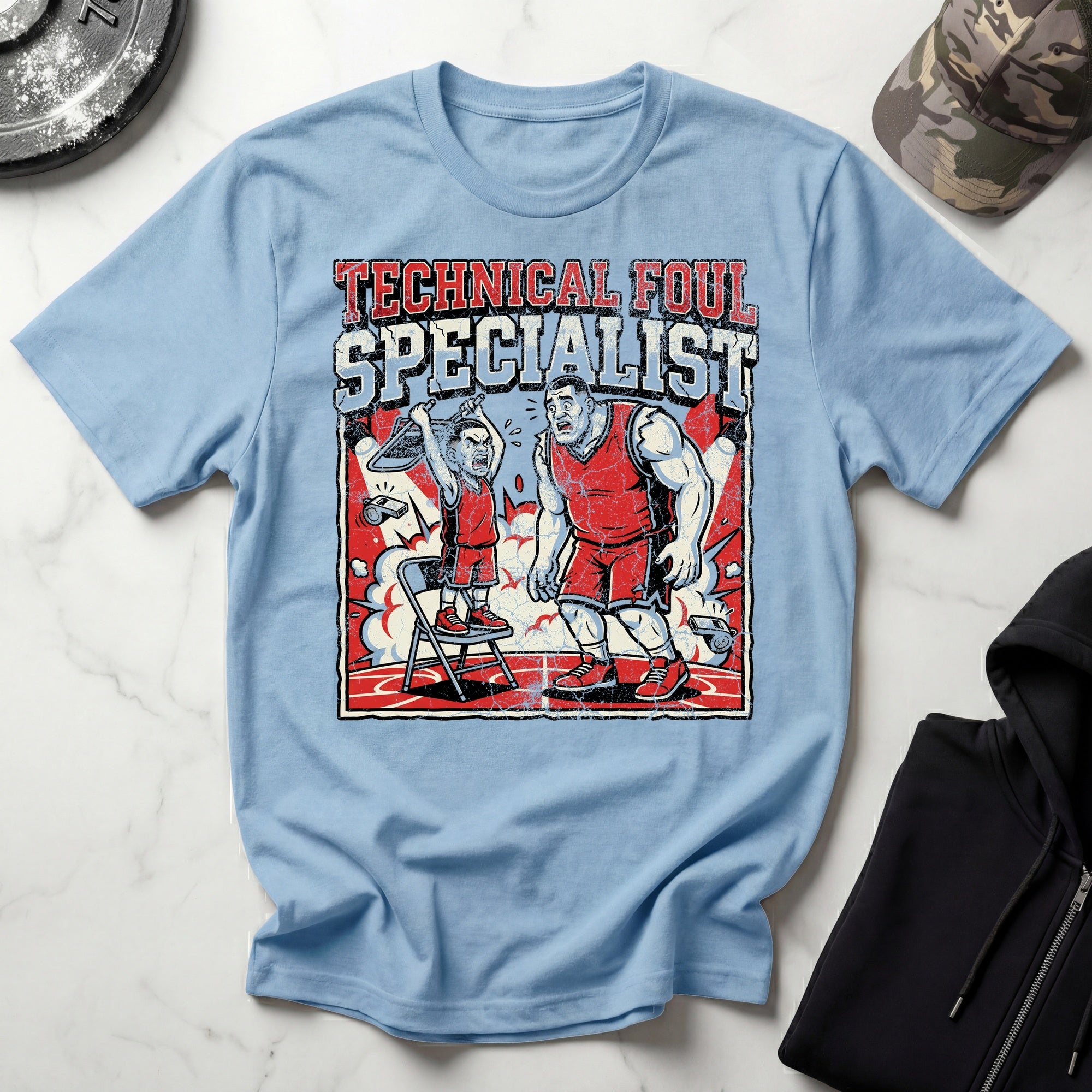 Basketball Technical Foul Specialist Vintage Gym T-Shirt