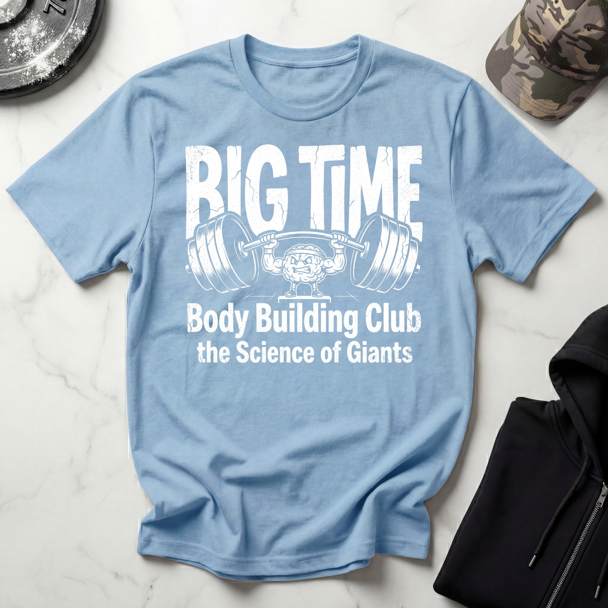 Big Time Bodybuilding Club Retro Gym T-Shirt