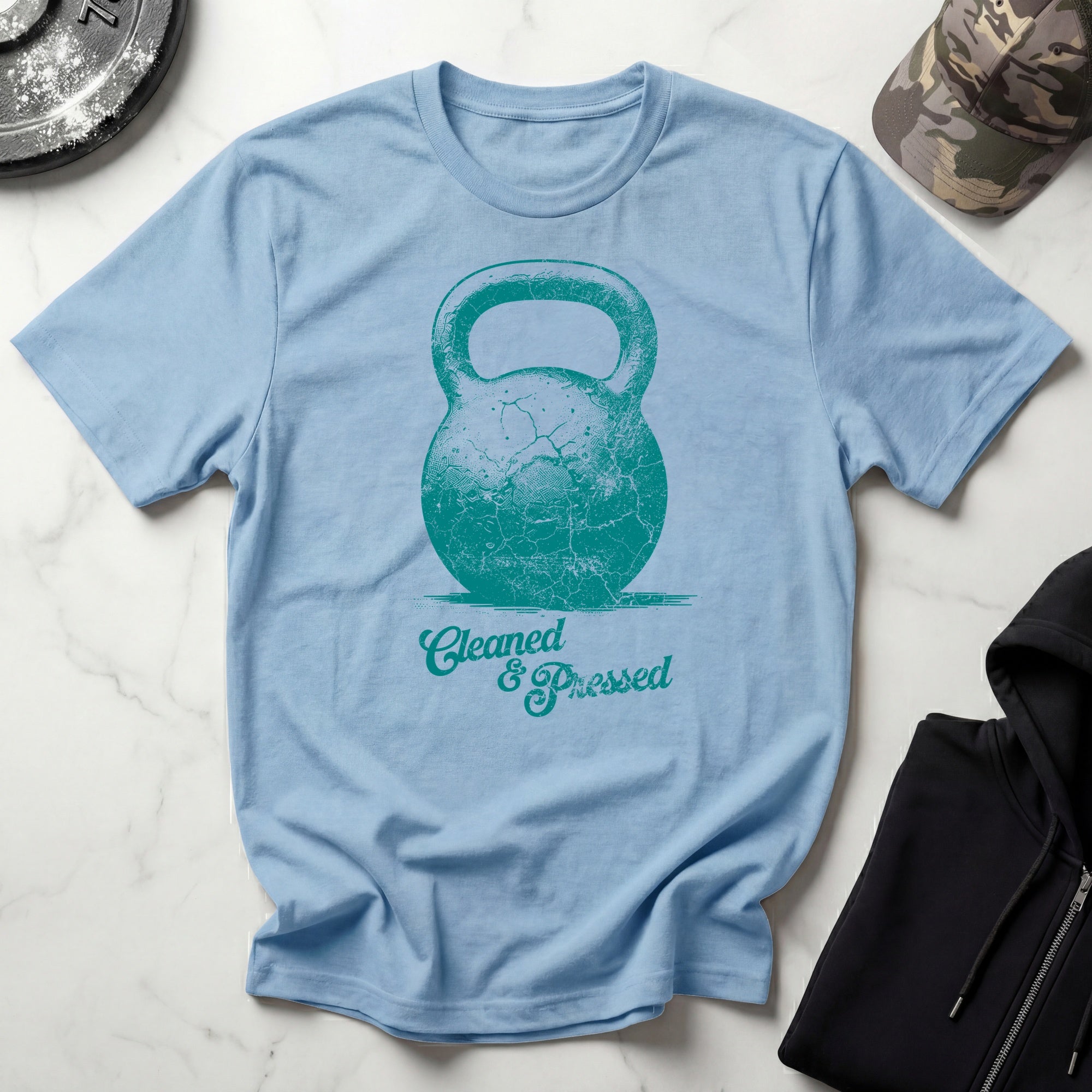 Cleaned and Pressed Kettlebell Vintage Gym T-Shirt