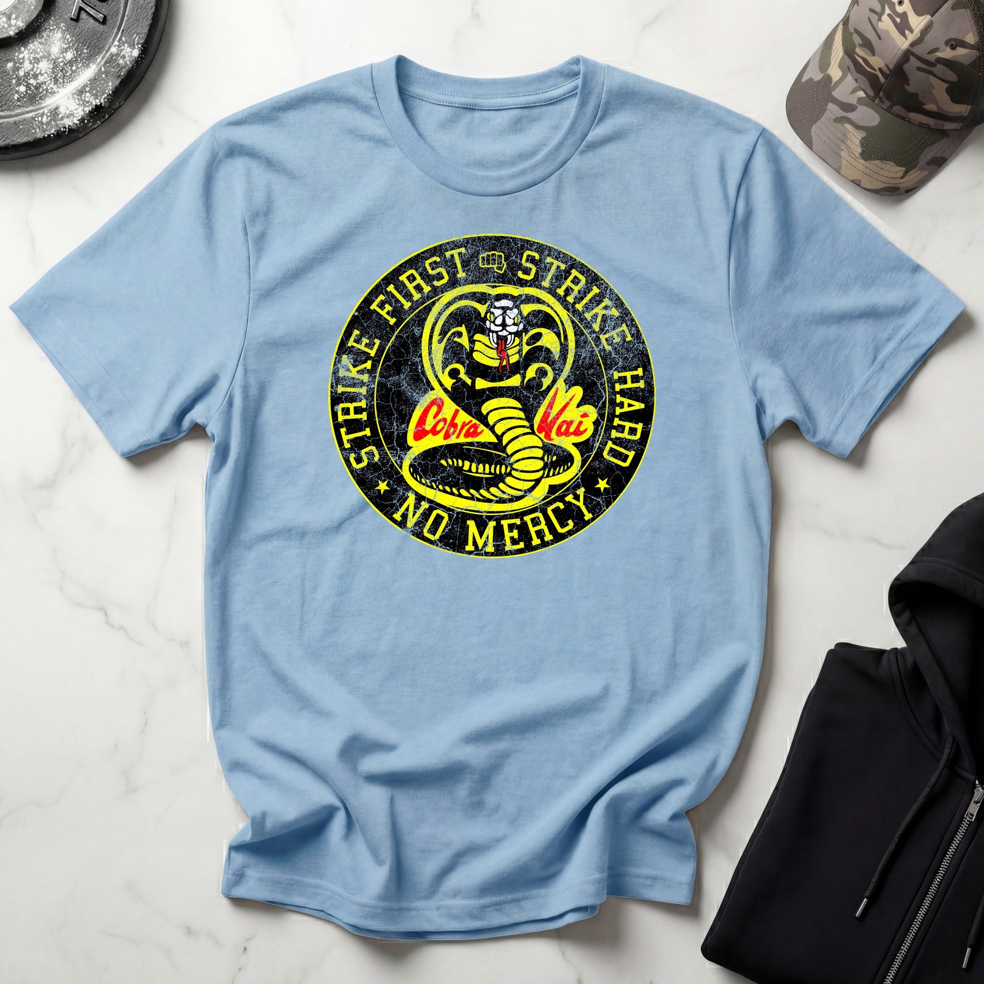 Cobra Kai Strike First Dojo Vintage Gym T-Shirt